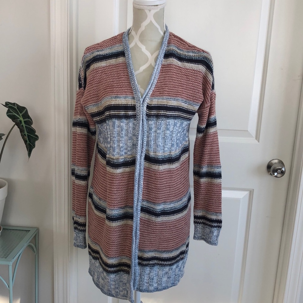 Unbranded Striped open cardigan